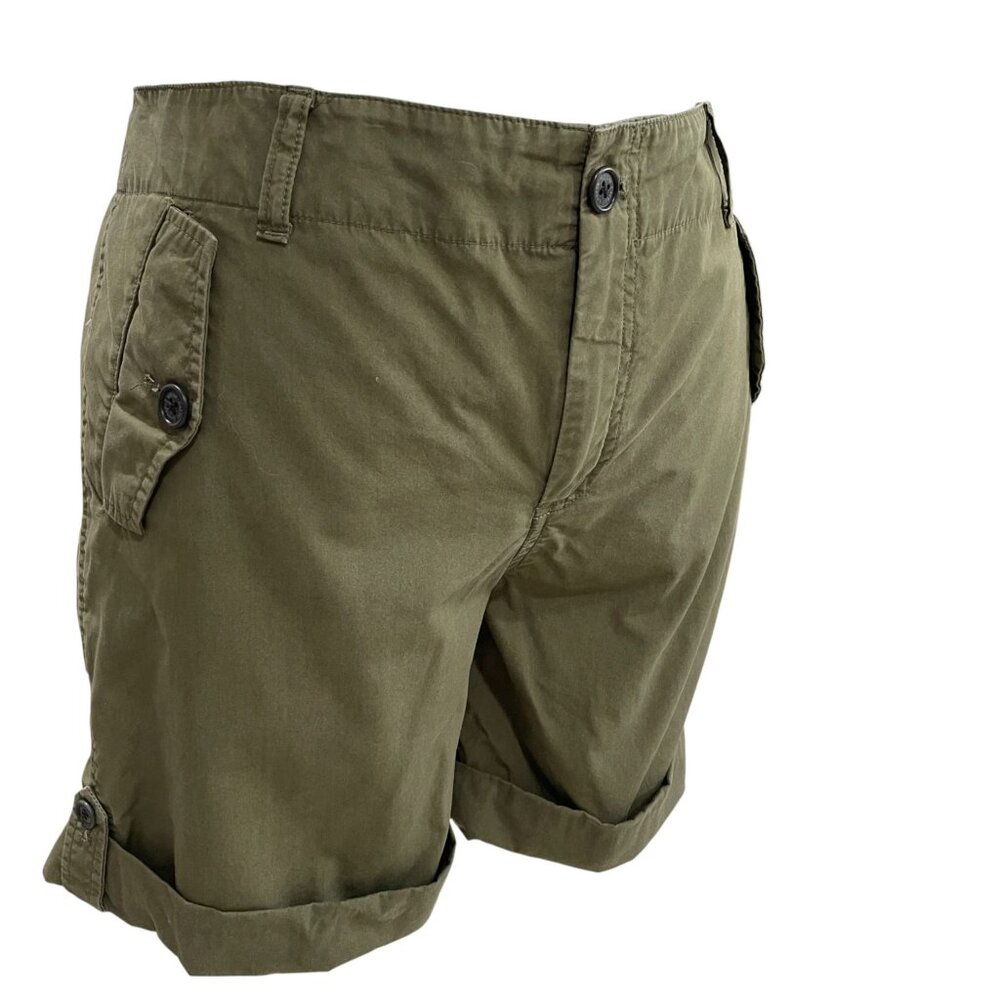 Lauren Ralph‎ Lauren Olive Utility Shorts 12P Cotton Gorpcore Outdoor Summer - Picture 5 of 7